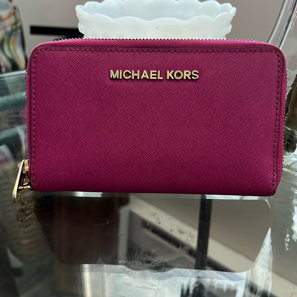 MK leather wallet